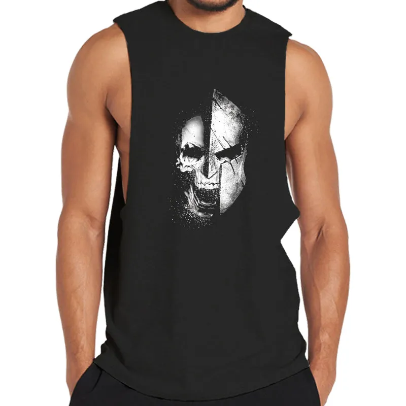 Cotton Spartan Warrior Graphic Tank Top