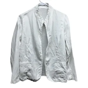 CP SHADES Blazer Women’s XS  White 100% Linen Long Sleeve Jacket Pockets Open