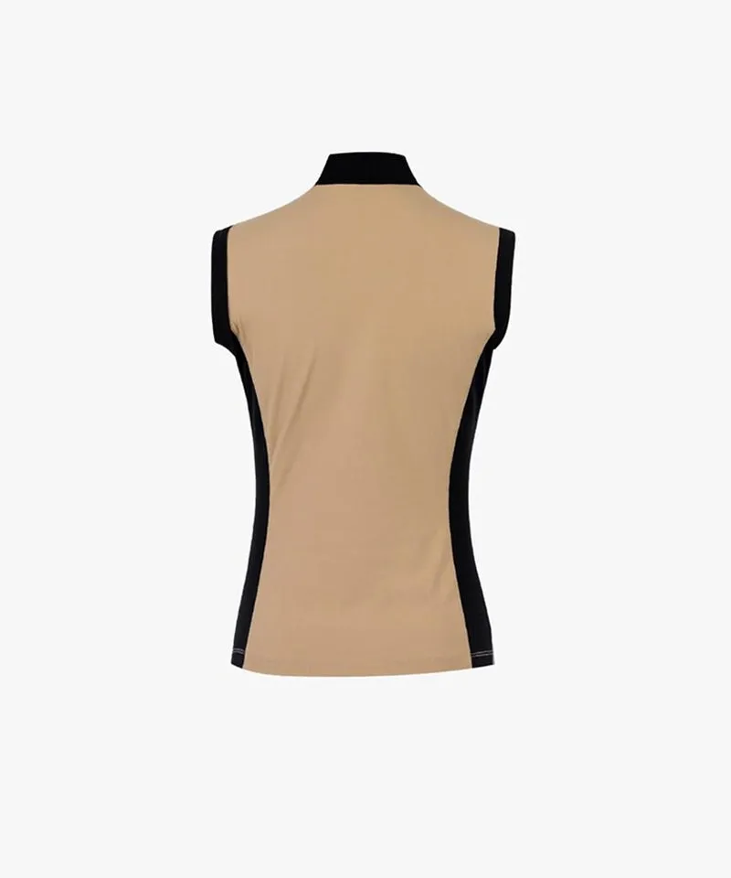 CREVE NINE: Color Combination High Neck T-Shirt - 3 colors
