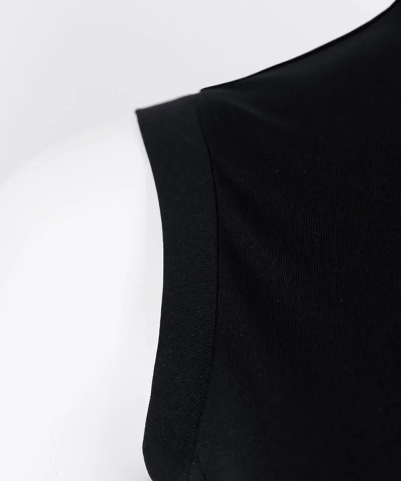 CREVE NINE: Color Combination High Neck T-Shirt - 3 colors