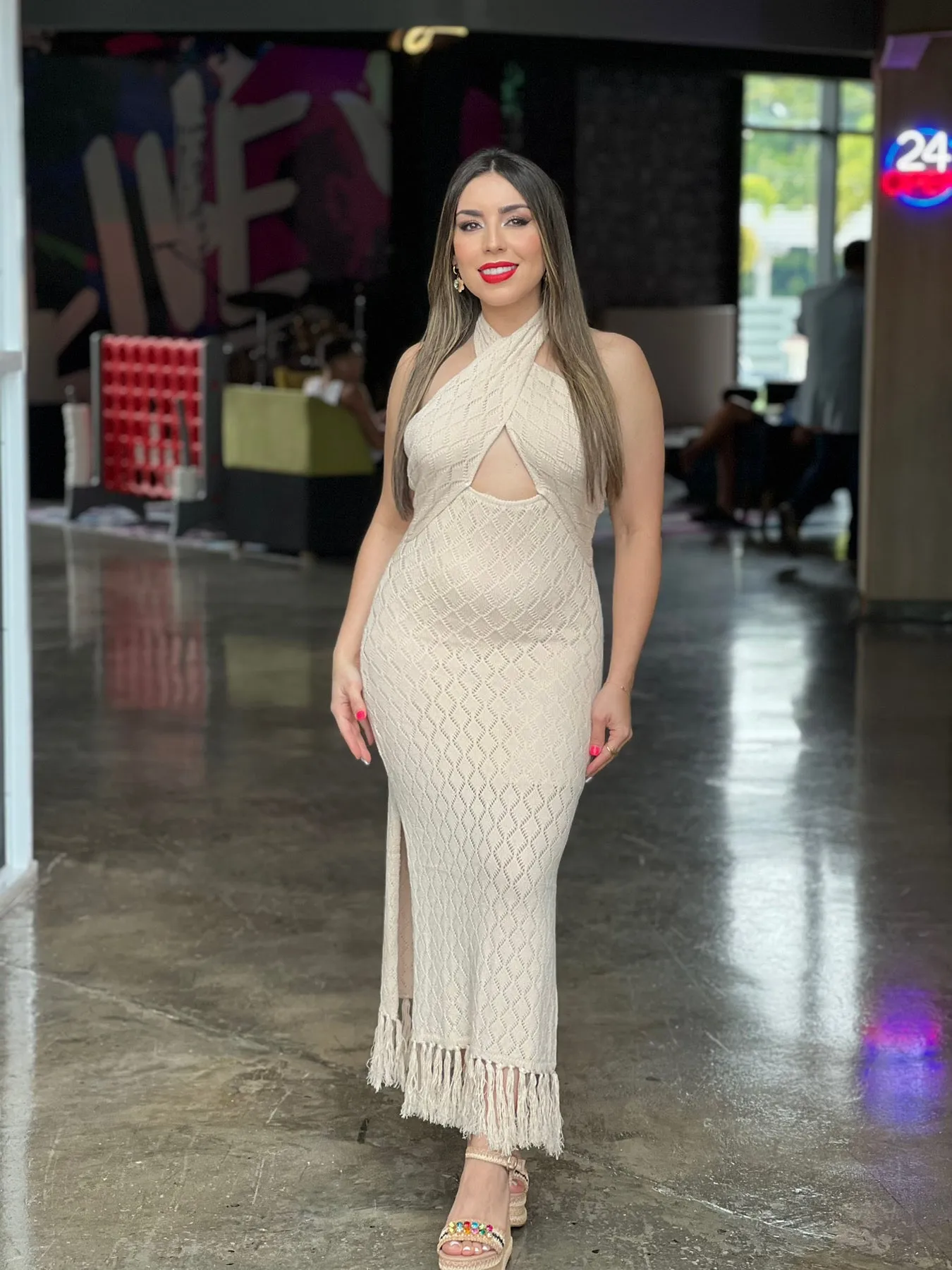 Crochet Midi Dress