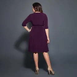 (D) Express knit Wrap Dress