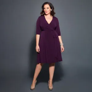 (D) Express knit Wrap Dress