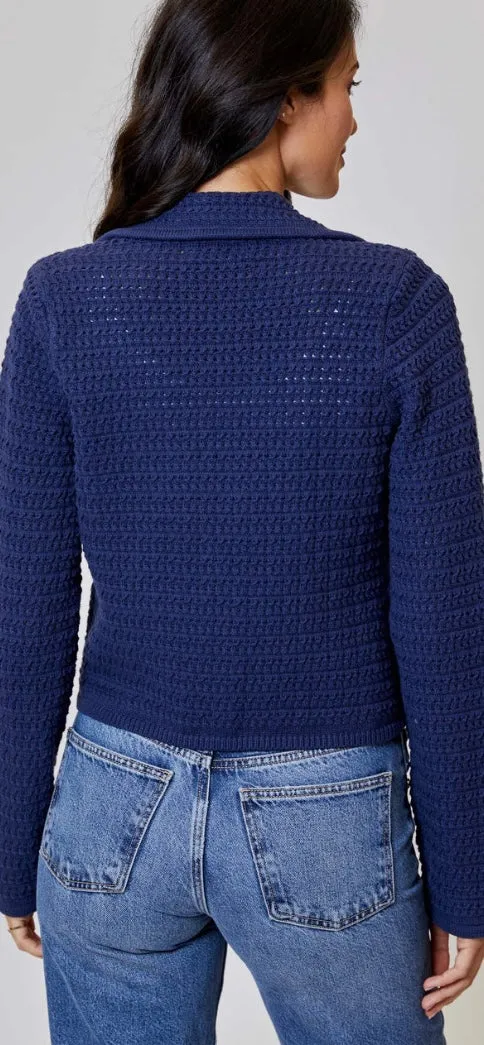 DH NEW YORK- Diane Blazer Indigo-Navy