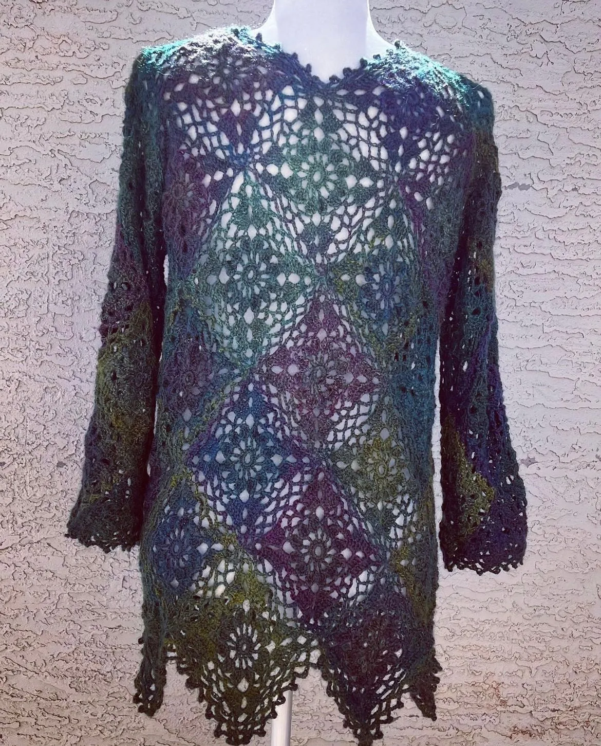 Diamond Daisy Coat Crochet Pattern