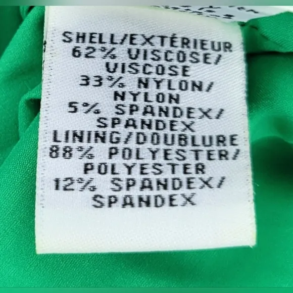 Diane Von Furstenberg Green Faux Wrap Dress, Size 10