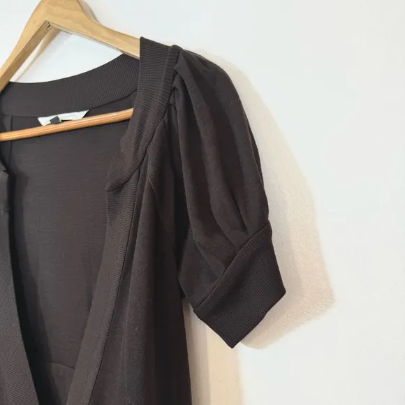 Diane Von Furstenberg Lauren 100% Wool Puff Short Sleeved Wrap Dress Sz 6