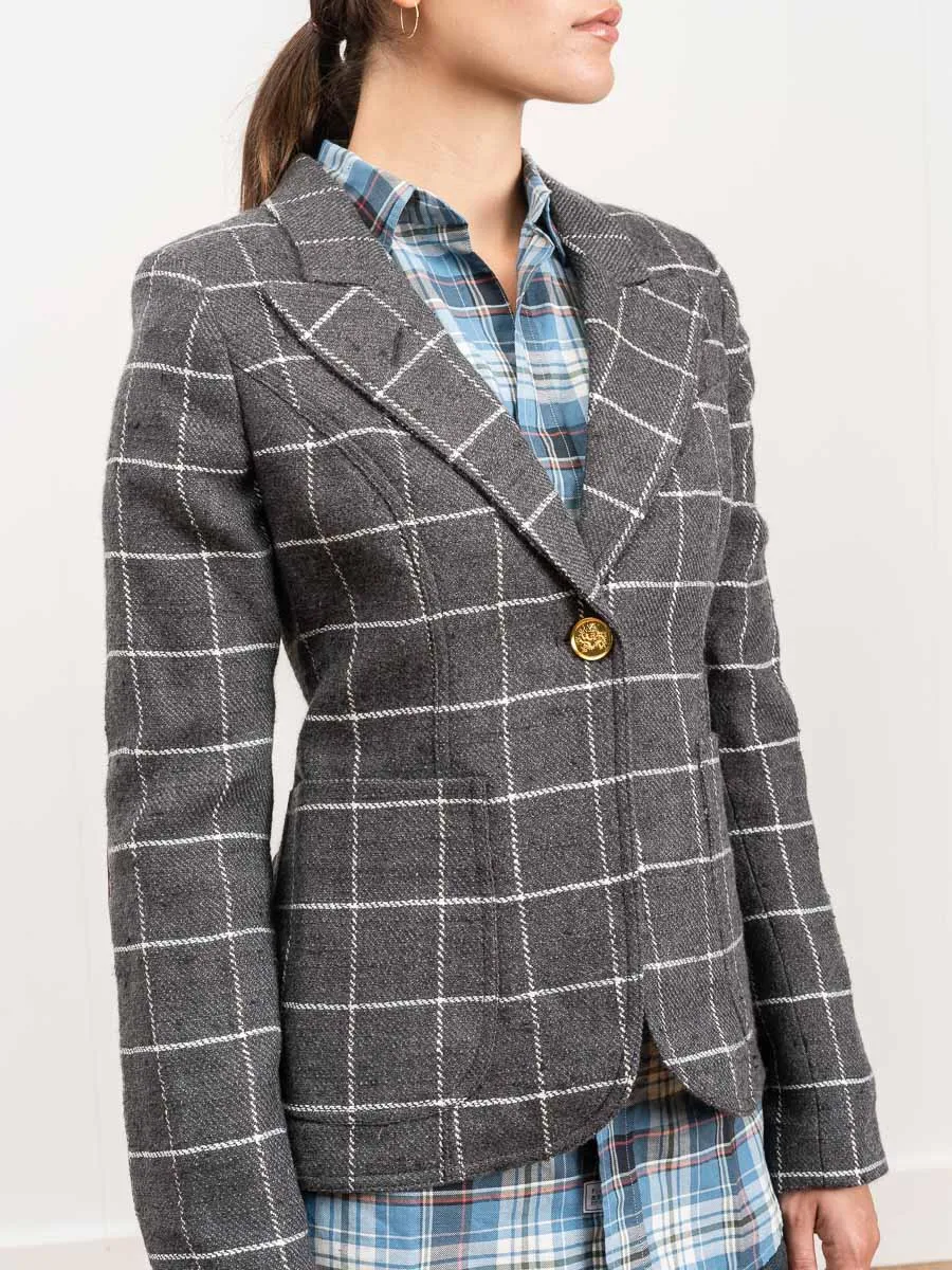 duchess blazer - grey windowpane