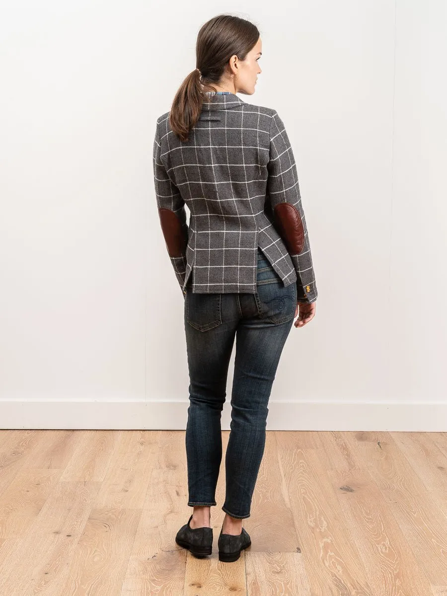 duchess blazer - grey windowpane