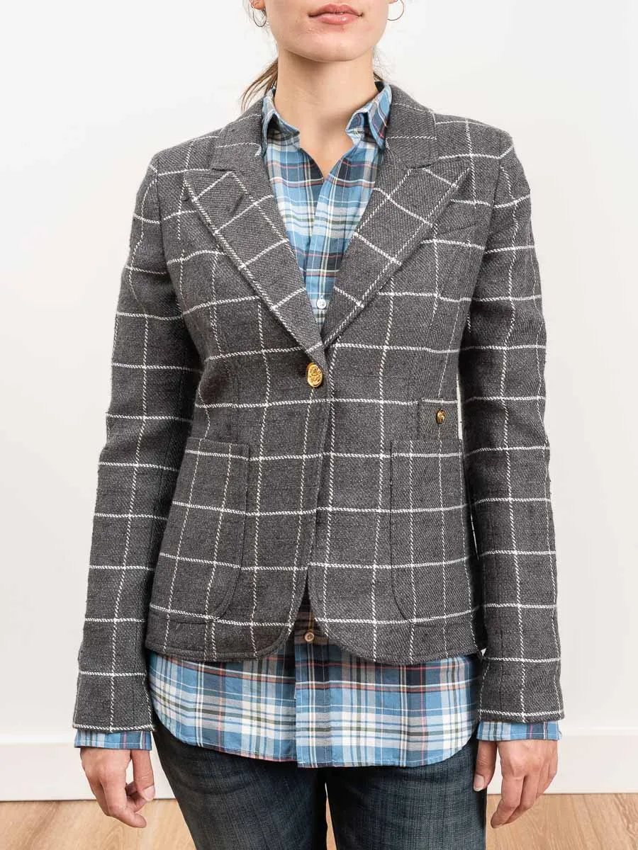 duchess blazer - grey windowpane