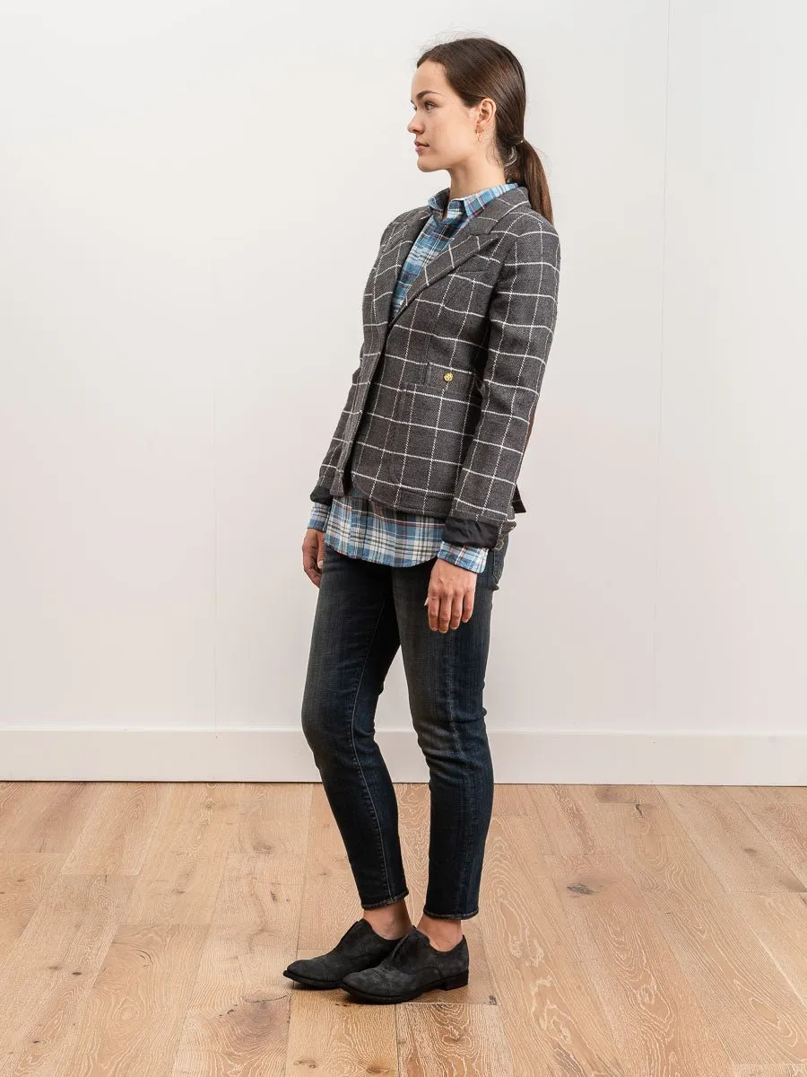 duchess blazer - grey windowpane