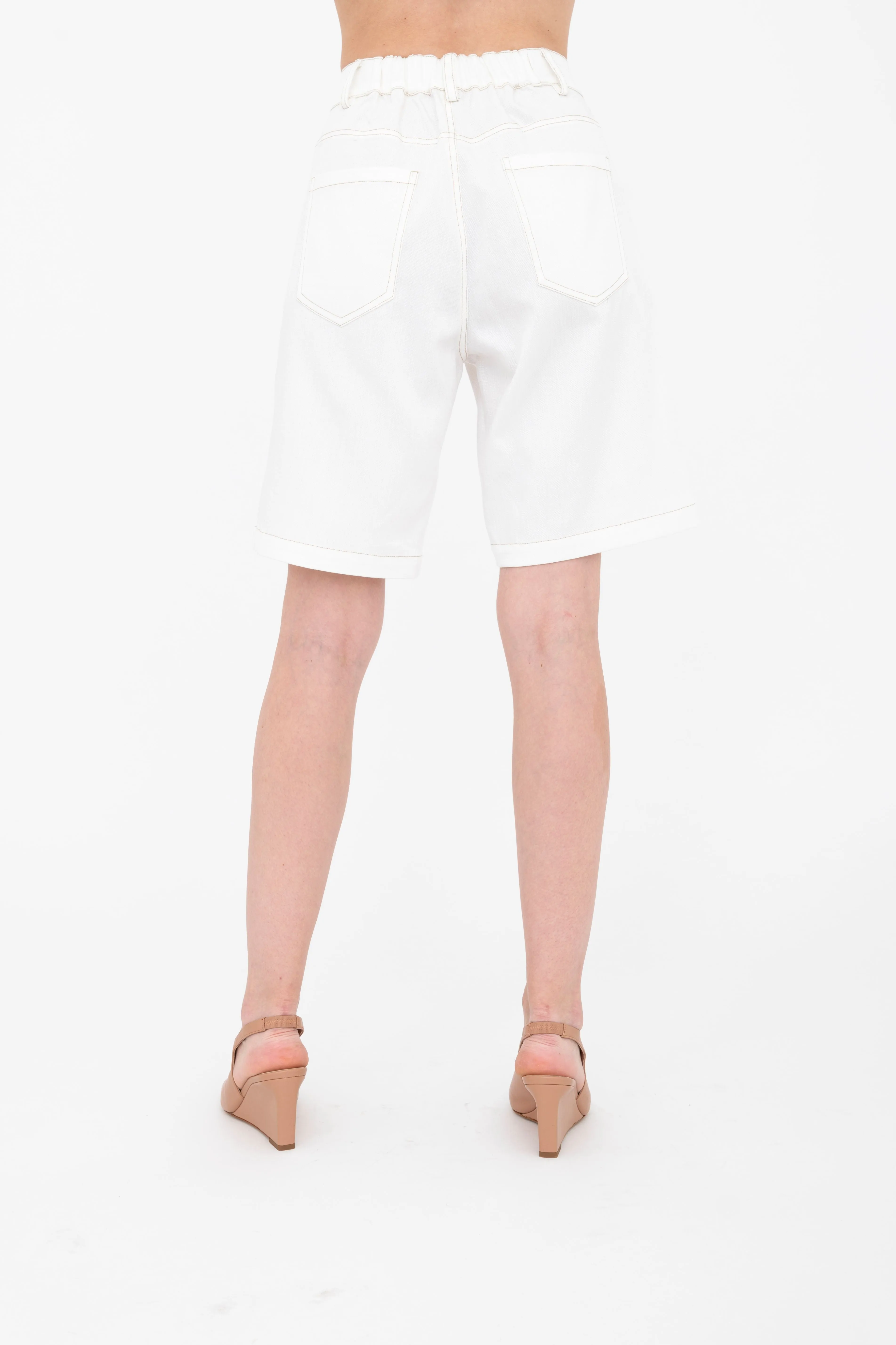 Eco Slub Denim Bermuda Short - BENNETT