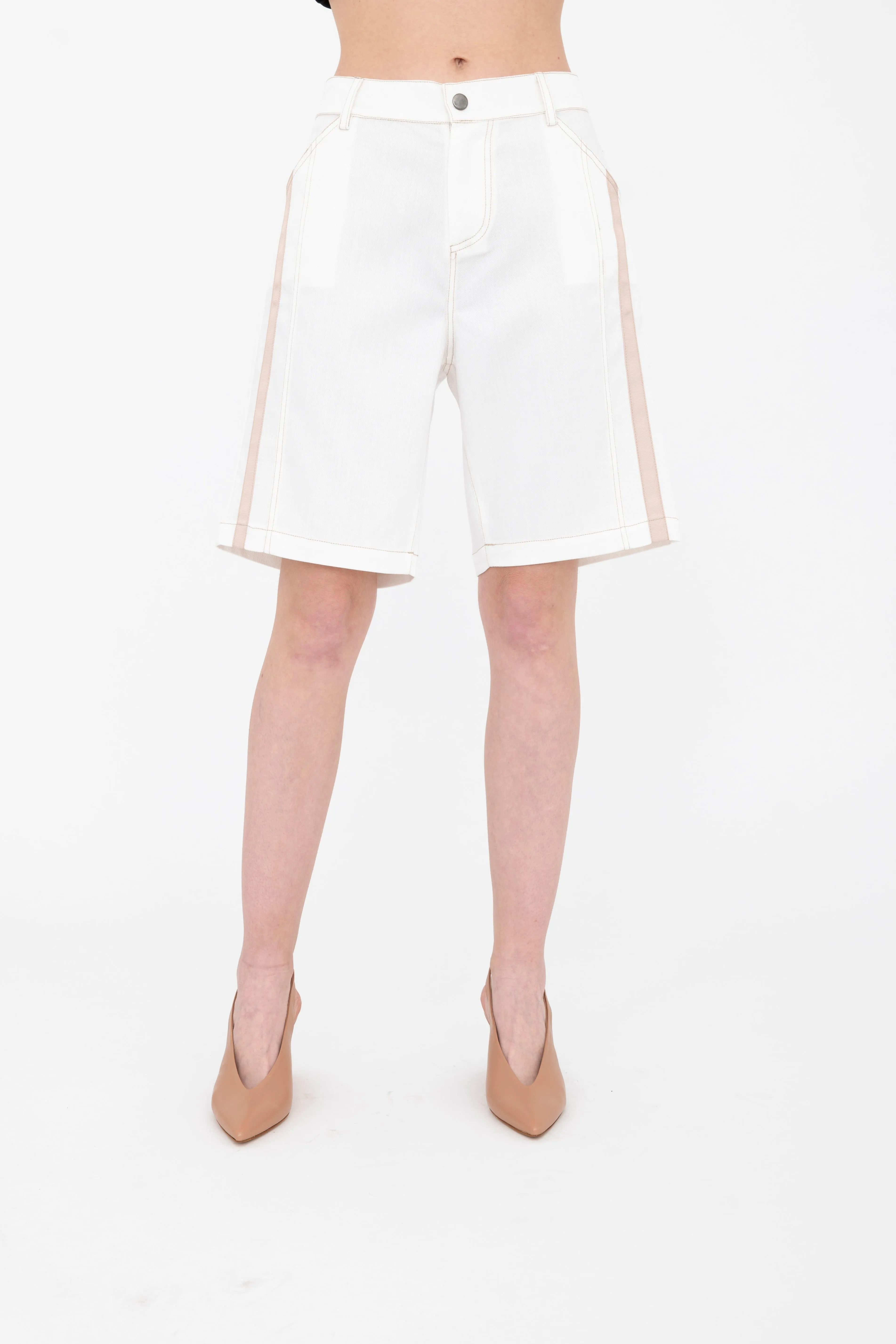 Eco Slub Denim Bermuda Short - BENNETT