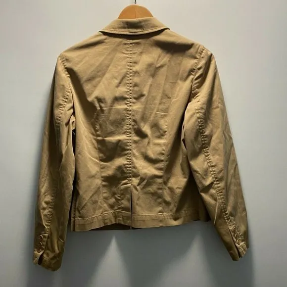 Eddie Bauer Beige‎ 3 Button Blazer Size 8