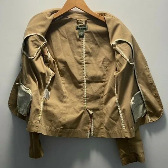 Eddie Bauer Beige‎ 3 Button Blazer Size 8