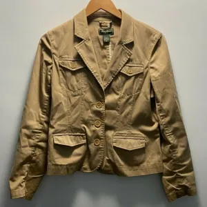 Eddie Bauer Beige‎ 3 Button Blazer Size 8