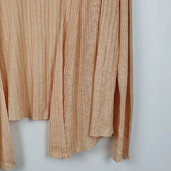 Eileen Fisher Open Front Linen Cardigan Sweater Size XL