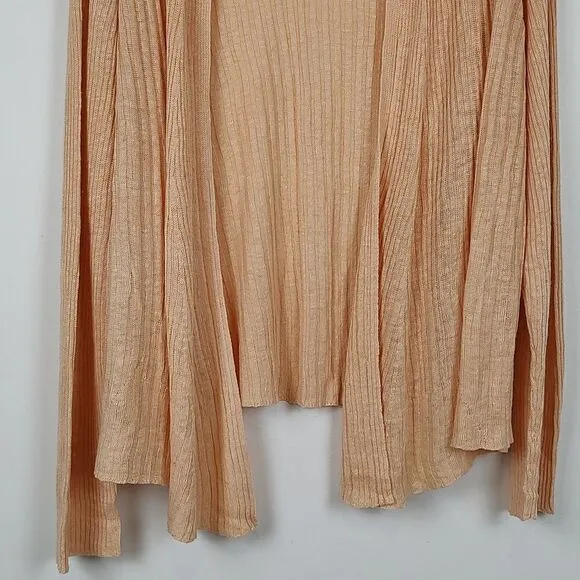 Eileen Fisher Open Front Linen Cardigan Sweater Size XL