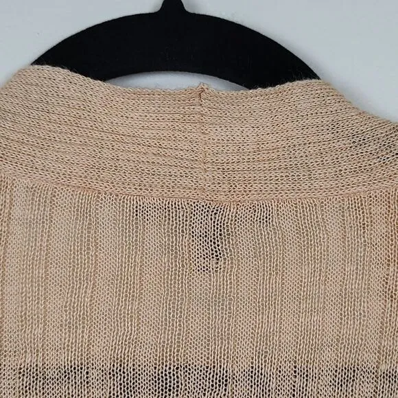 Eileen Fisher Open Front Linen Cardigan Sweater Size XL
