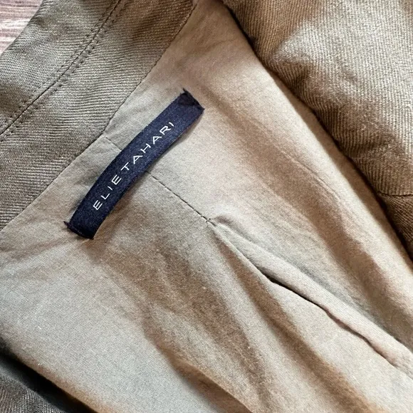 •Elie Tahari• Linen Blazer Jacket