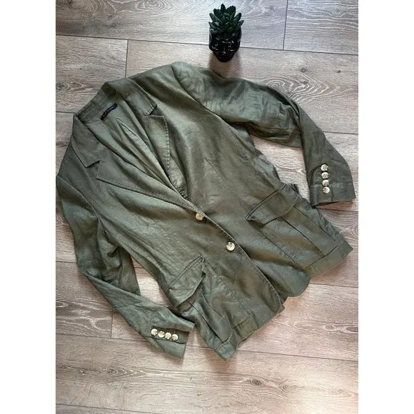 •Elie Tahari• Linen Blazer Jacket