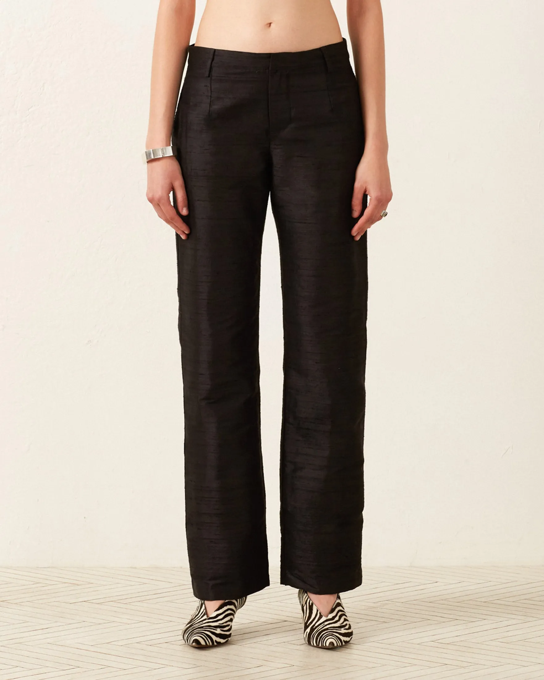 Elinor Blackjack Silk Pant