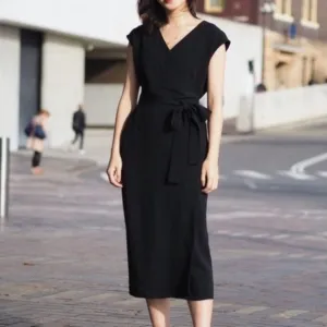 Everlane The Japanese GoWeave Wrap Dress