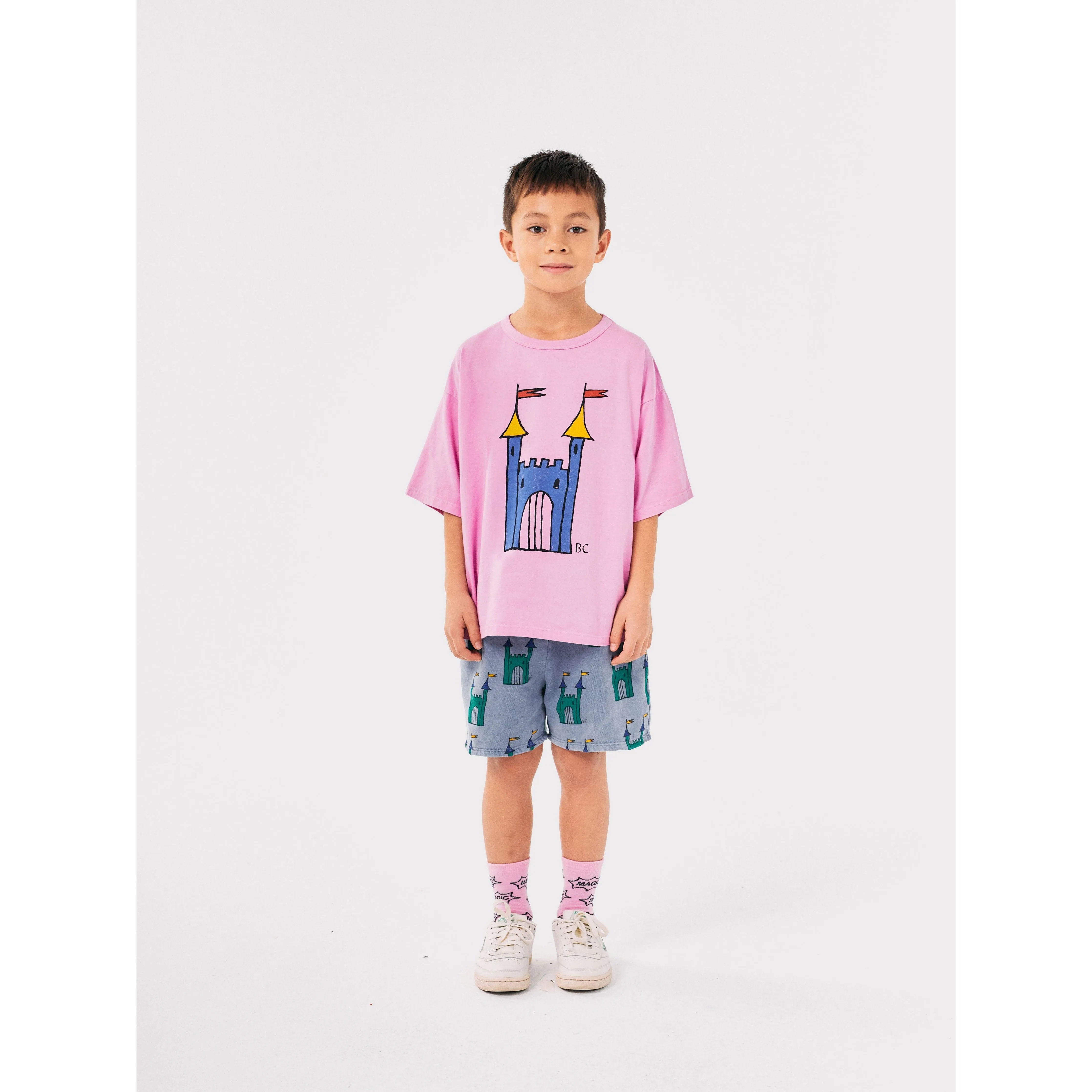 Faraway Castle All Over Bermuda Shorts