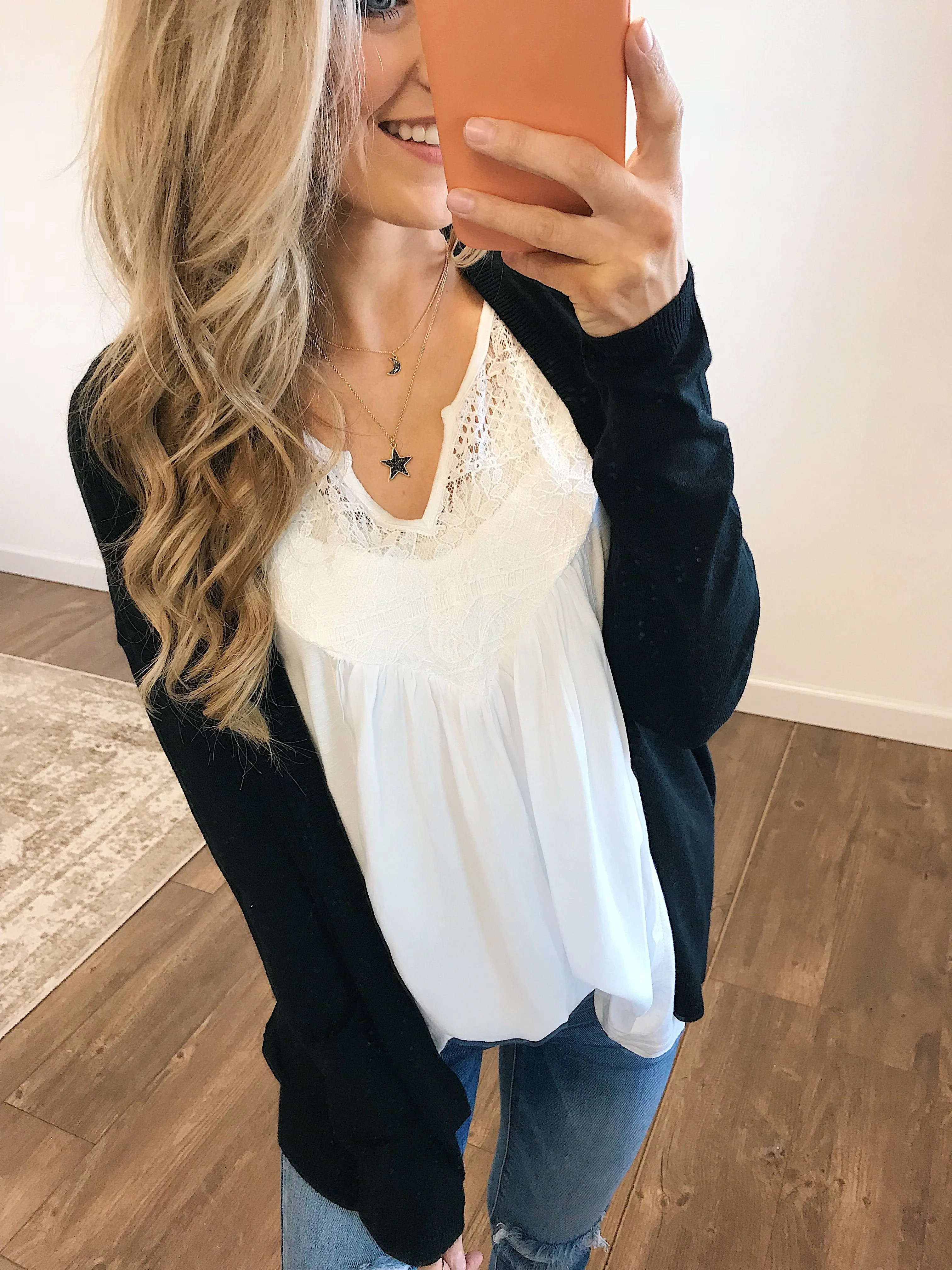 Fill My Days Lace Detailed Tank Top- Off White