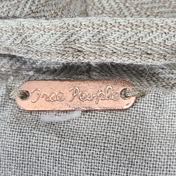 Free People Cotton Distressed‎ Blazer Size Med