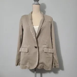 Free People Cotton Distressed‎ Blazer Size Med