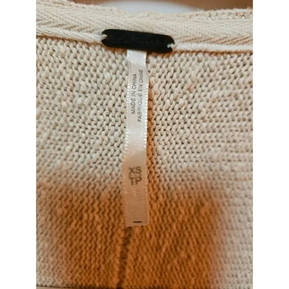 Free People XS Soul Sis. Full zip. Long line. Cardigan. Boho. Minimalist.