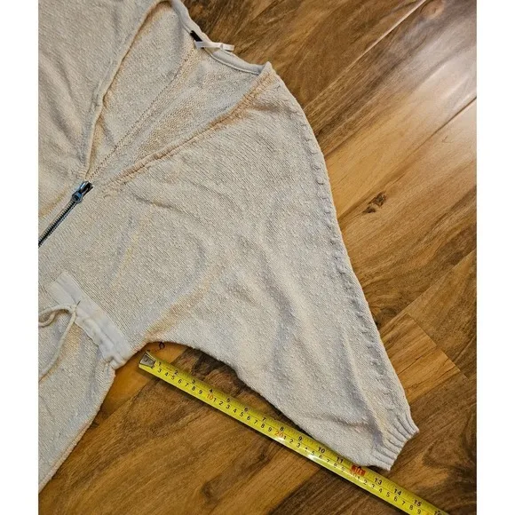 Free People XS Soul Sis. Full zip. Long line. Cardigan. Boho. Minimalist.