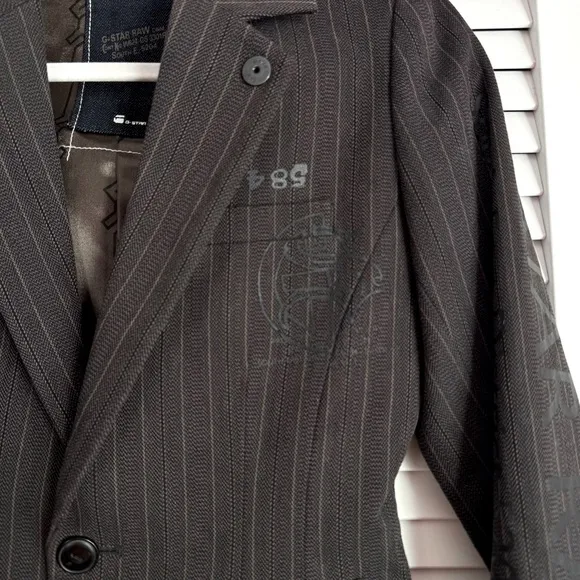 G-Star Raw Denim Women's Cotton Brown Blazer Jacket Size XS
