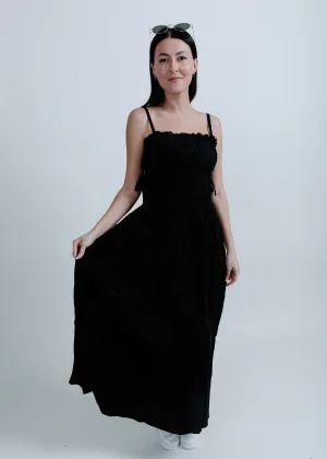 Gabrielle Midi Dress - Black