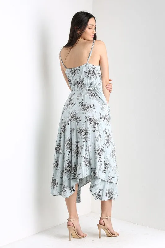 GAVYN PRINTED MIDI DRESS