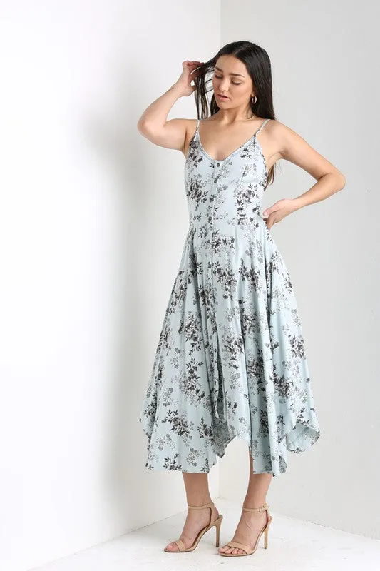GAVYN PRINTED MIDI DRESS