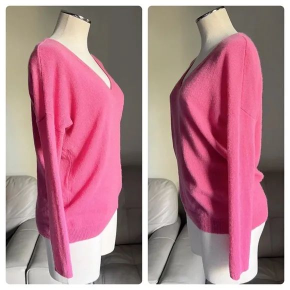 GERARD DAREL Paris 100% Cashmere Oversized Sweater Sz 1 / SMALL Lightweight Pink