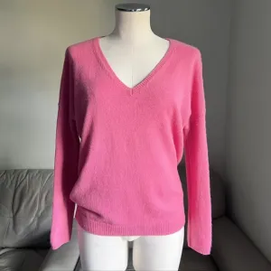 GERARD DAREL Paris 100% Cashmere Oversized Sweater Sz 1 / SMALL Lightweight Pink