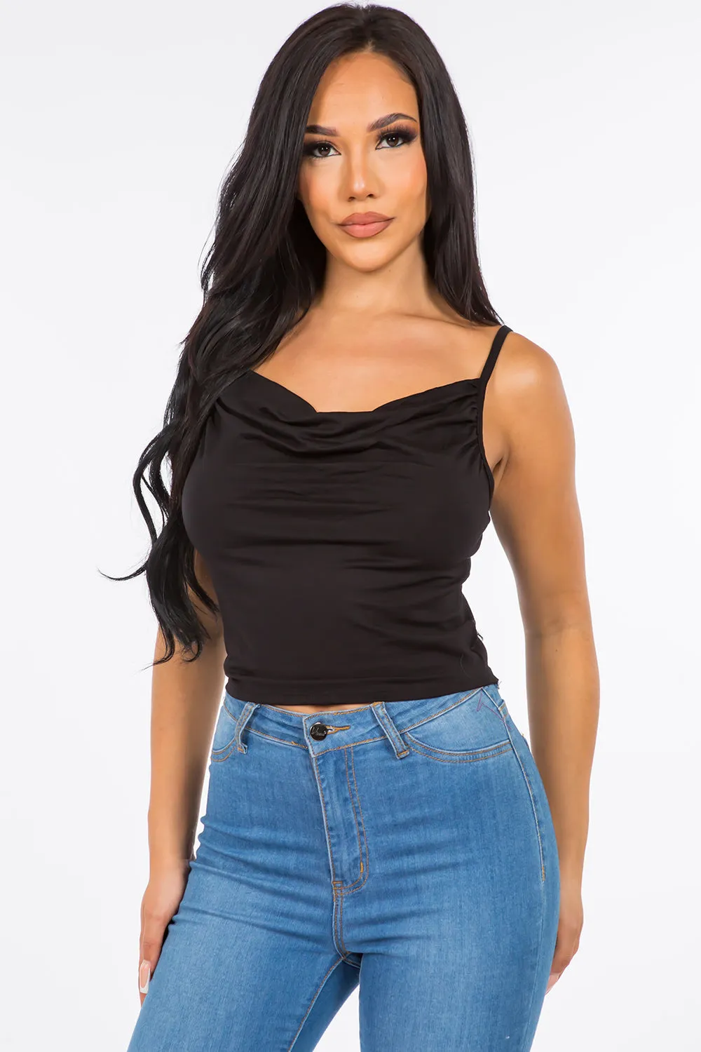 Giana Cowl Neck Cami Top