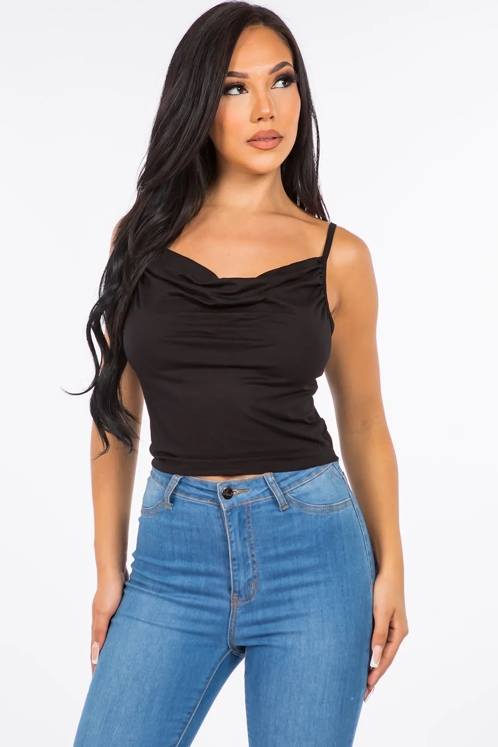 Giana Cowl Neck Cami Top
