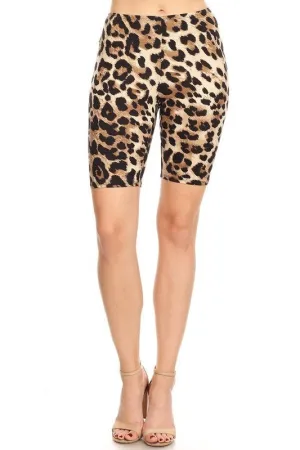 GINGER LEOPARD LEGGING SHORTS