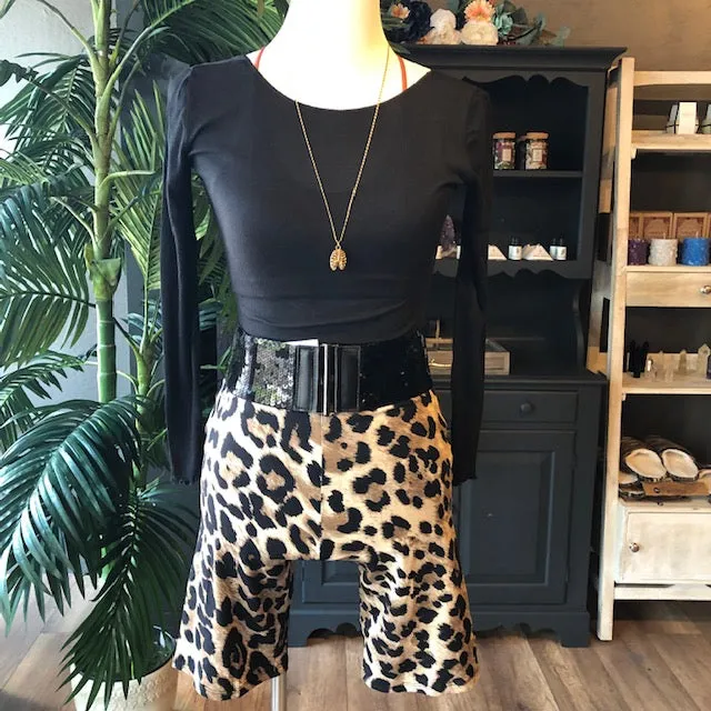 GINGER LEOPARD LEGGING SHORTS