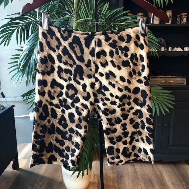 GINGER LEOPARD LEGGING SHORTS