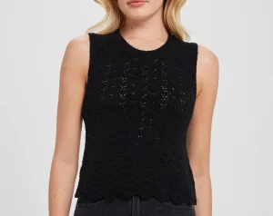 Goldie Boucle Shell - Black