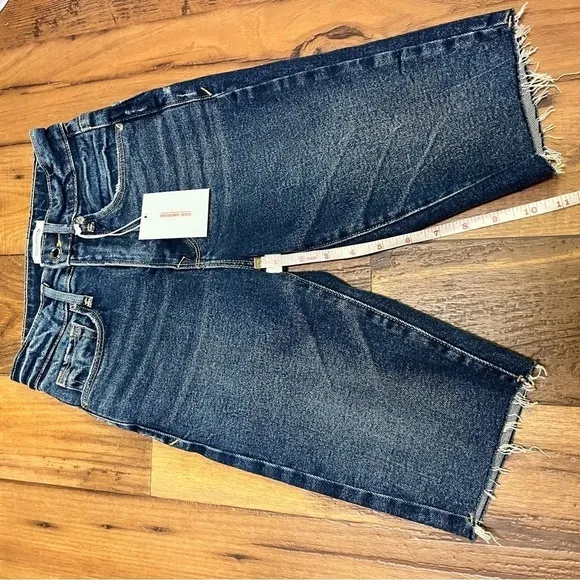 Good American Bermuda Denim Shorts Size 00 24 Inches E