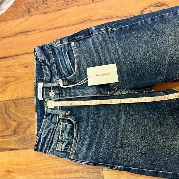 Good American Bermuda Denim Shorts Size 00 24 Inches E