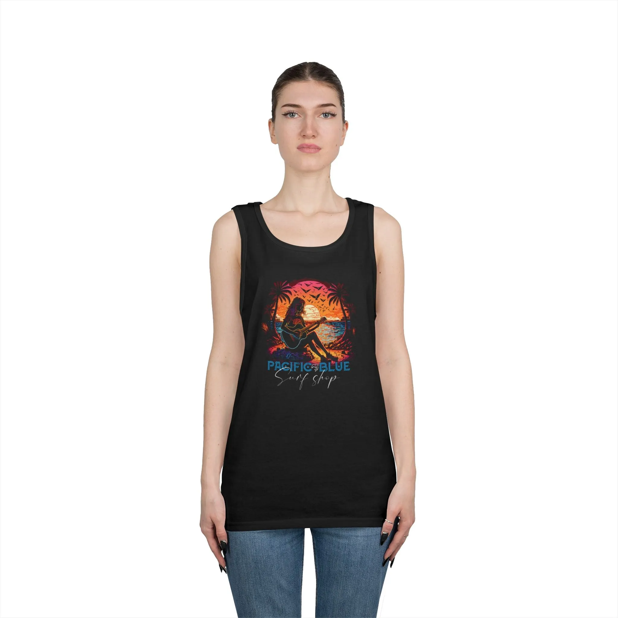 Guitar Girl /Pacific Blue Surf Shop   / WCI Tank Top
