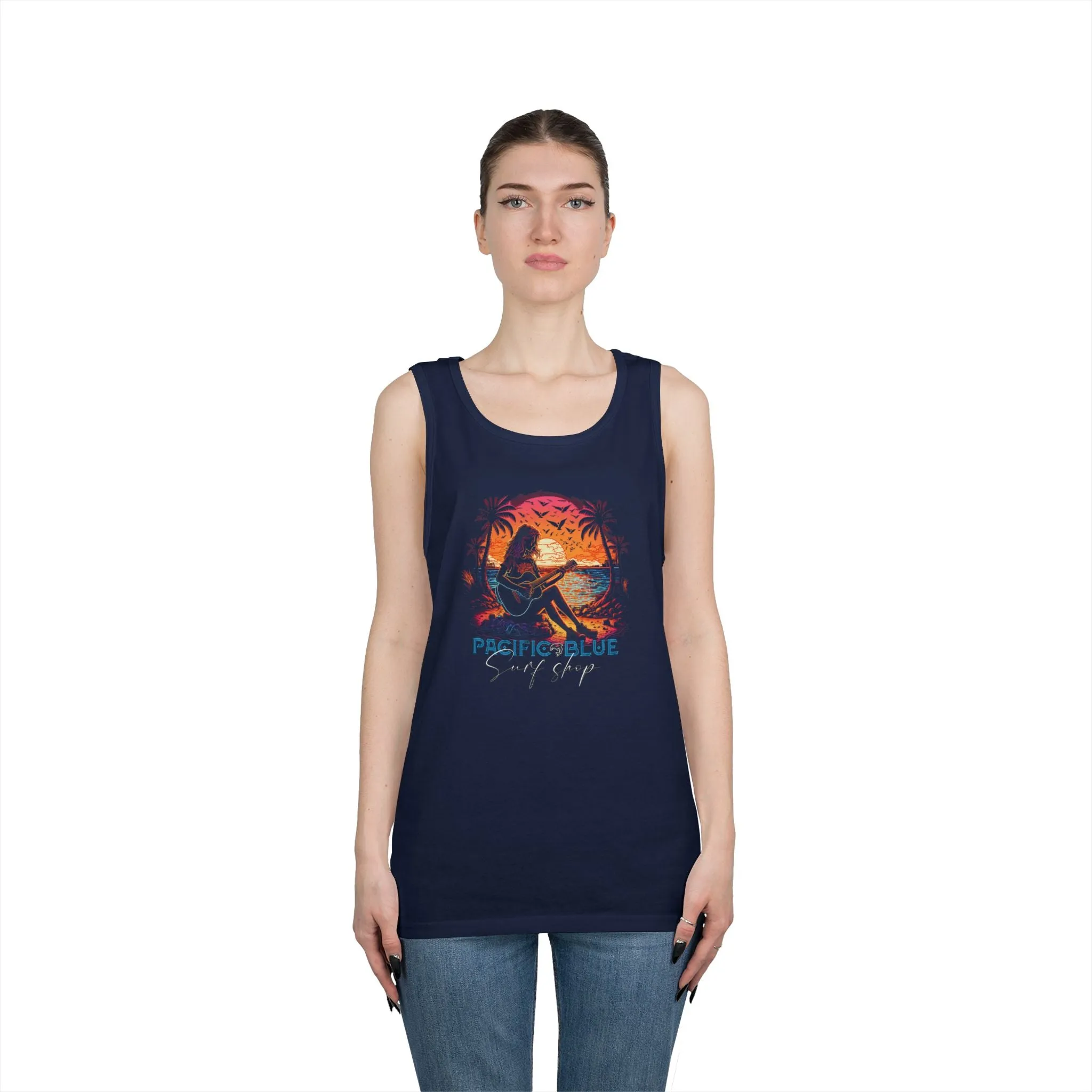 Guitar Girl /Pacific Blue Surf Shop   / WCI Tank Top