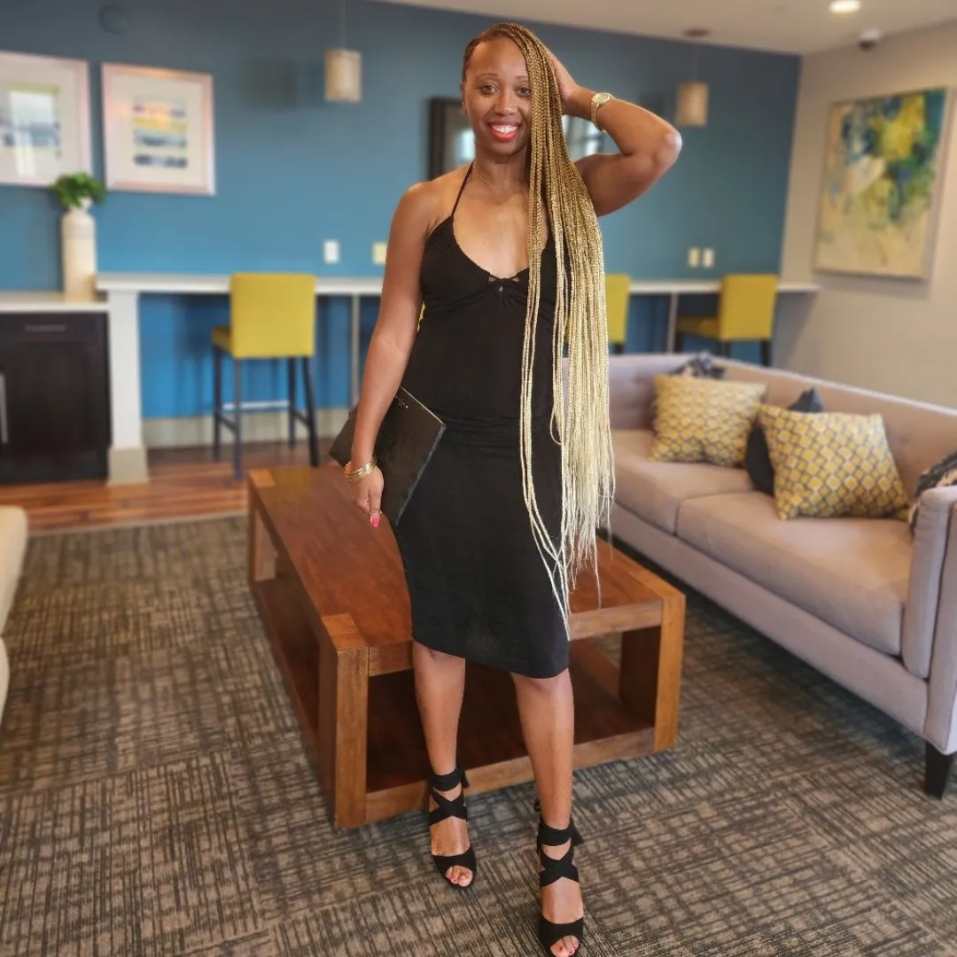 Happy Hour | Slinky Backless Midi Dress - Black
